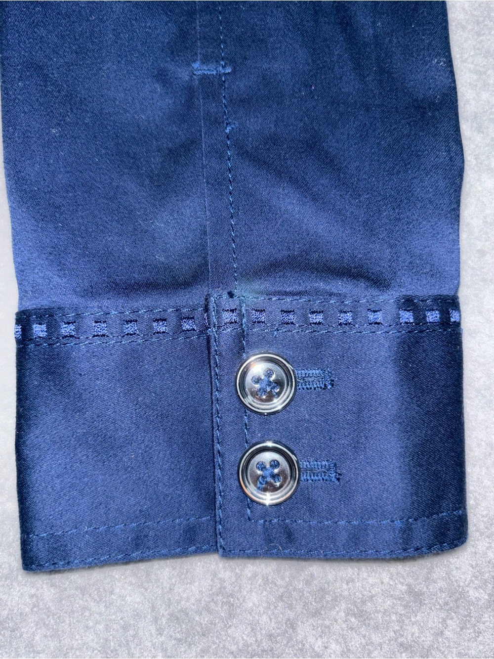 White House Black Market Navy Blue Ruffle Peplum Blazer - Picture 9 of 10